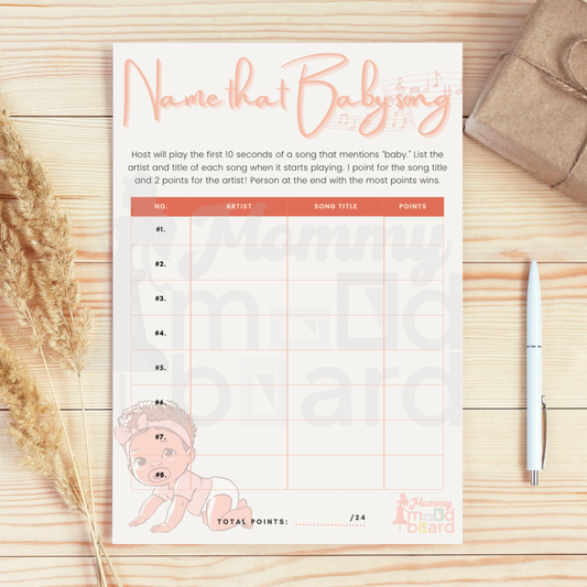 "Name That Baby Song!" Baby Shower Game
