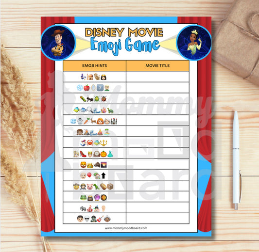 DISNEY MOVIE EMOJI Game