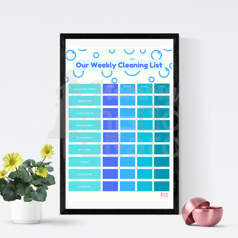 Family Weekly Cleaning Schedule